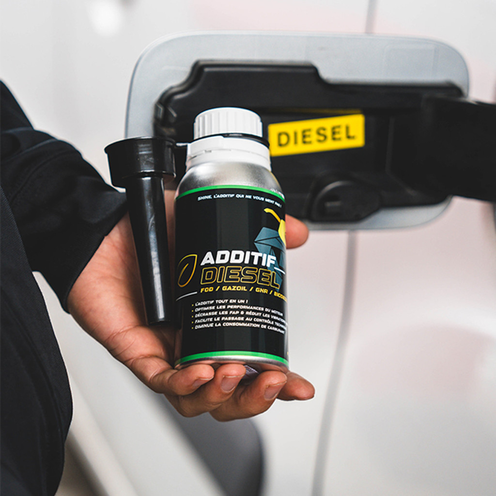 Additif Diesel Shine : Nettoyant Injecteur, FAP & réduit la consommation