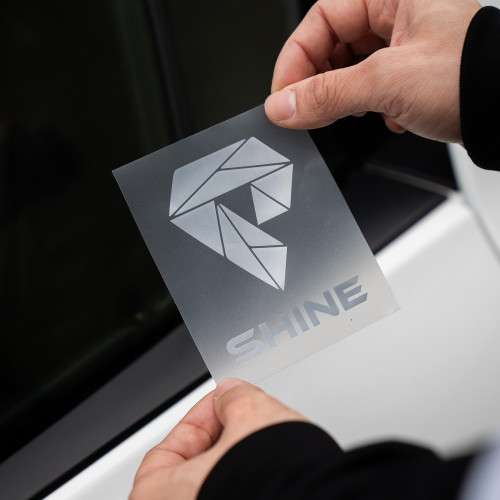 Sticker Logo Officiel SHINE - Argent