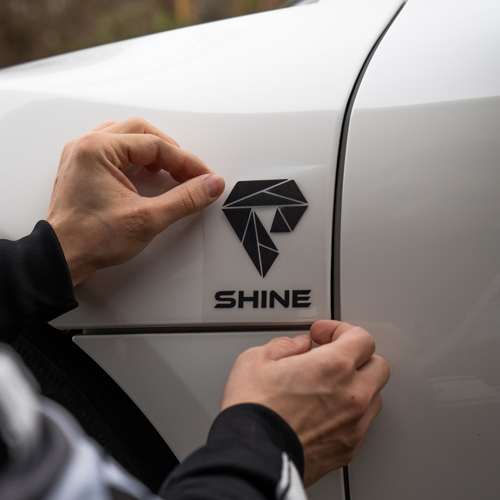 Sticker Logo Officiel SHINE - Noir