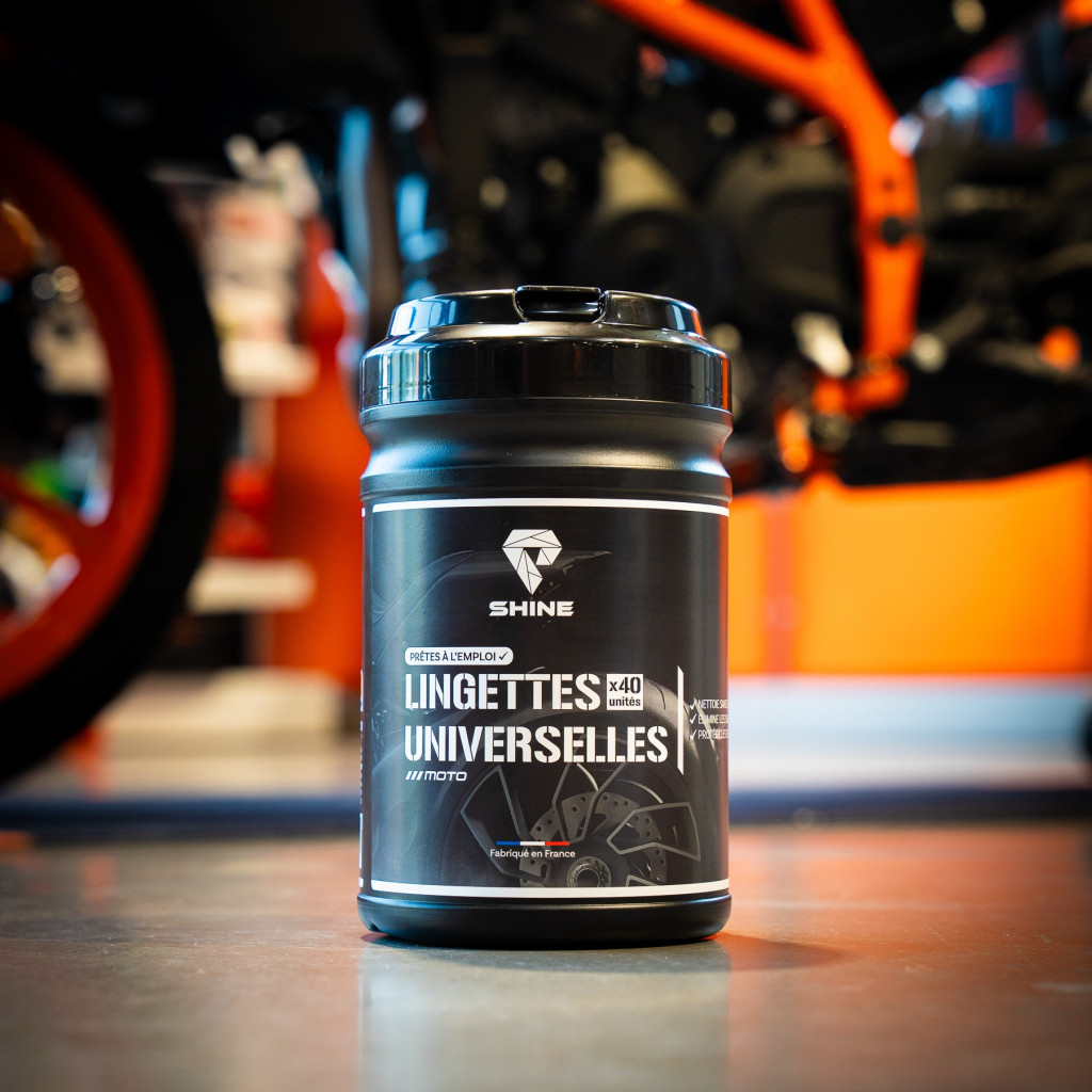 Pack Lingettes Universelles Moto + Microfibre