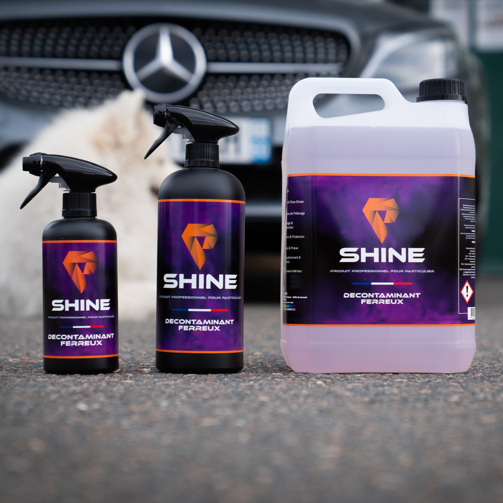 Décontaminant ferreux voiture – Jantes & carrosserie | Shine
