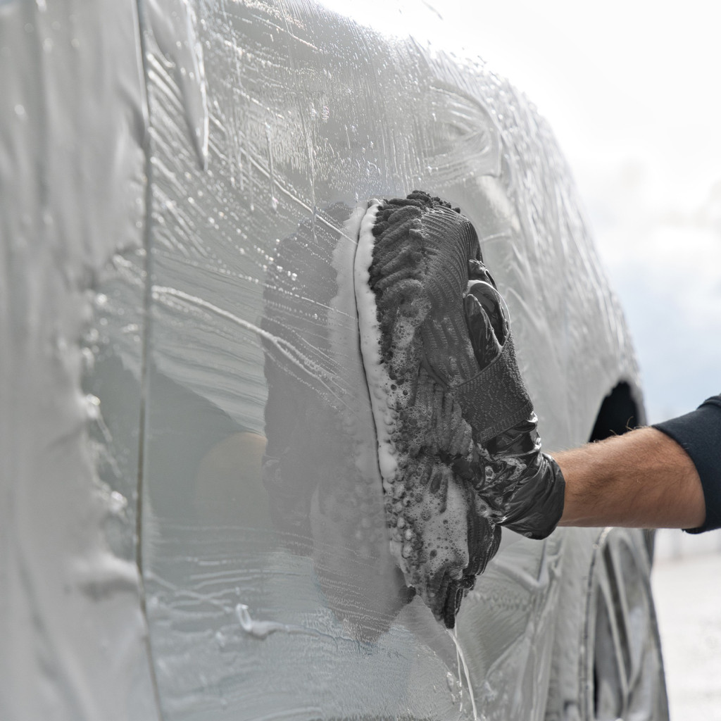Éponge microfibre Shine – Lavage auto sans rayures