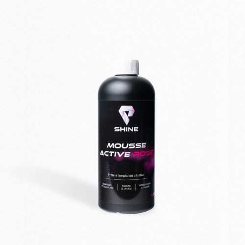 Une mousse de prélavage efficace, rose et parfumée, pour un lavage fun et visuel.