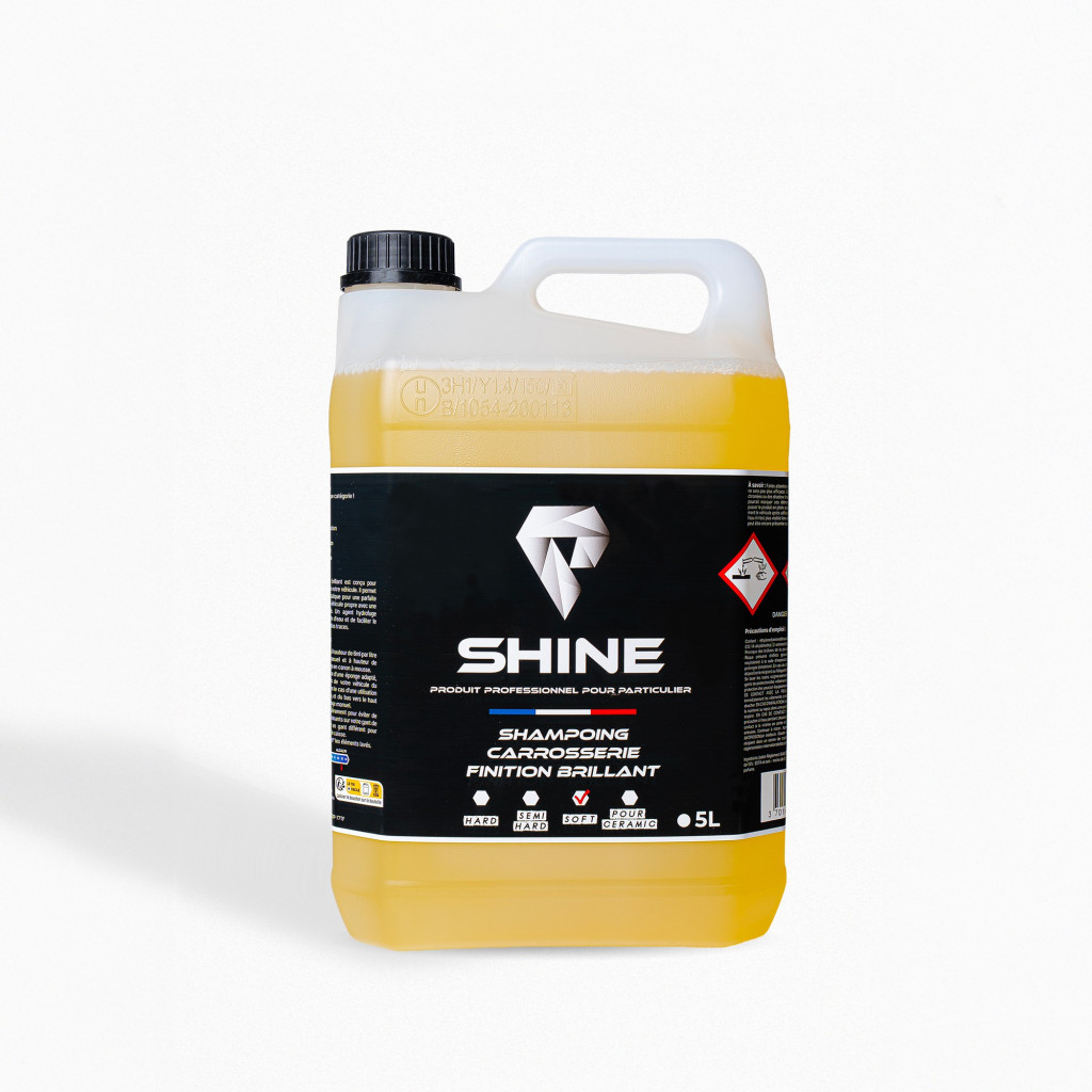 Shampoing carrosserie brillant Shine – Nettoyage auto, brillance et séchage facile