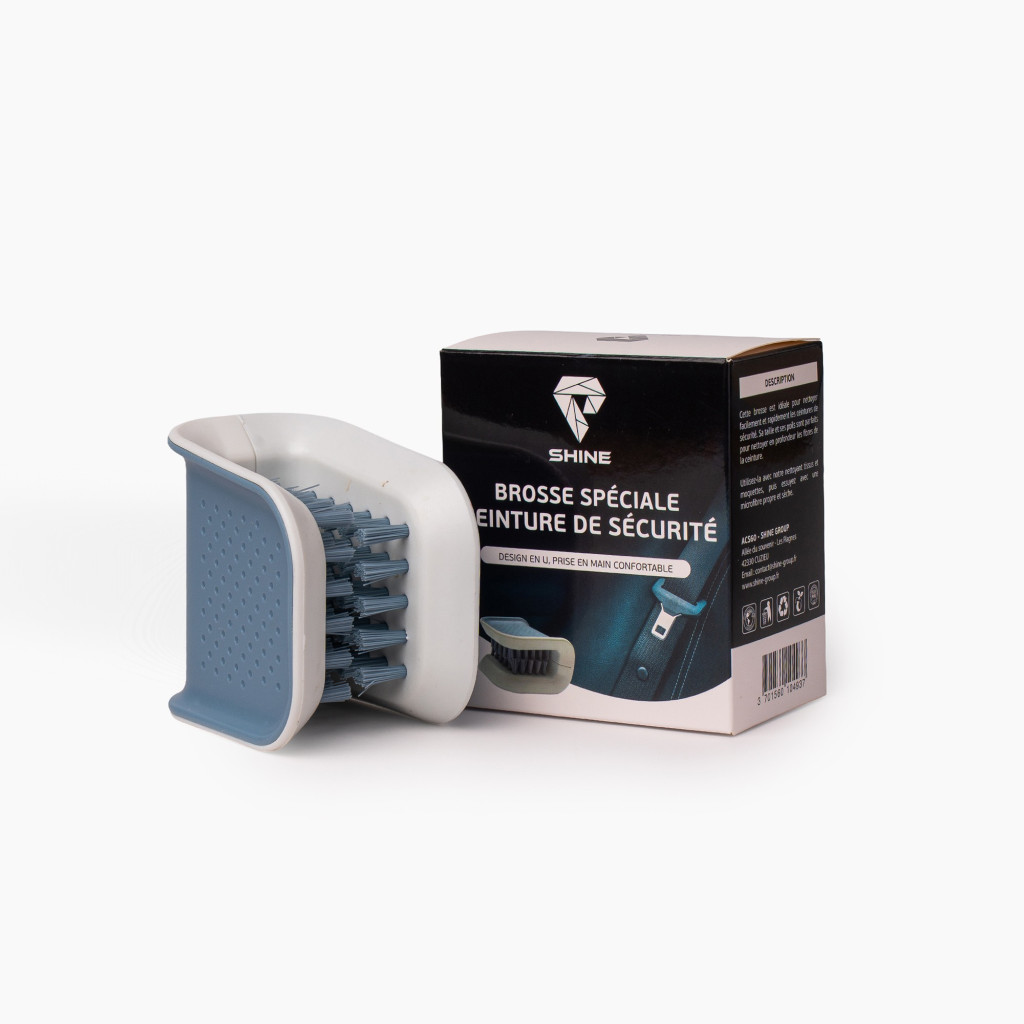 Brosse nettoyage ceinture de sécurité Shine – Entretien intérieur auto