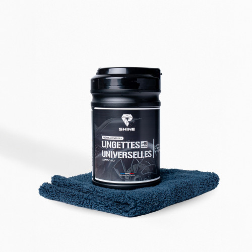 Pack Lingettes Universelles Moto + Microfibre