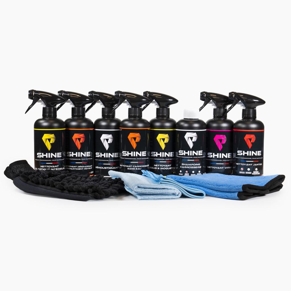 Pack Complet Lavage Auto Intérieur & Extérieur | Shine