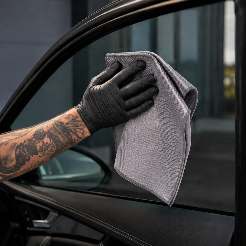 Microfibre Vitre Haute Qualité Grise