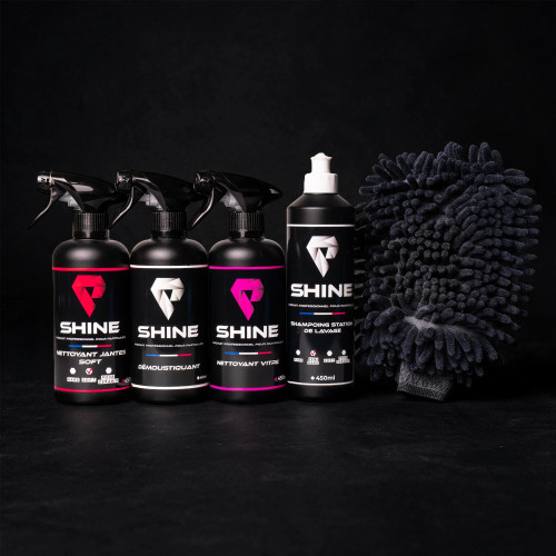 Pack voyage Shine – Kit nettoyage voiture à emporter partout